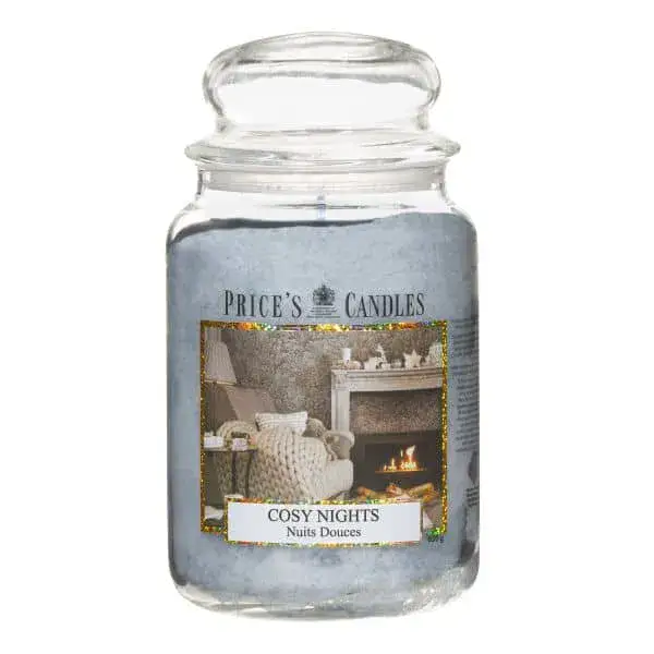 נר איכותי מבית PRICE'S CANDLES האיטלקי- COSY NIGHTS
