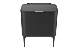 פח אשפה מבית FENNOMA טא'צ שחור 60 ליטר – BINABIN