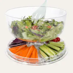 פעמון עוגה אקרילי על רגל 3 ב-1