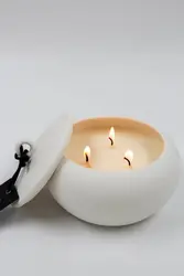 נר סויה קרמי Cucumber melon toni לבן שמנתי