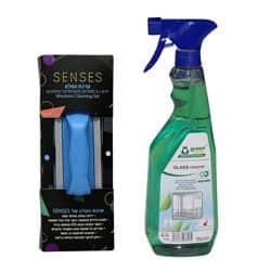 ערכת הפלא +נוזל הברקת חלונות ירוק מונע טביעות אצבע